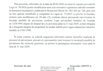 Spre informare !!!